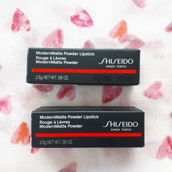 2/$20 Shiseido: ModernMatte Powder Lipstick mini bundle - #516 Exotic Red - Picture 2 of 14